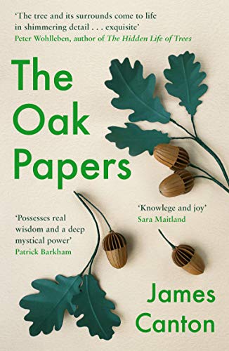 Book cover for “The Oak Papers” featuring oak leaves and acorns.