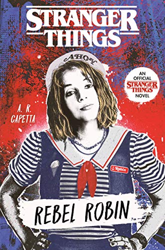 Book cover featuring Robin from Stranger Things in a nautical uniform.