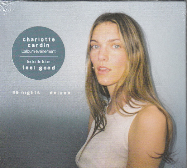 CD cover for Charlotte Cardin’s “99 Nights” featuring her portrait.