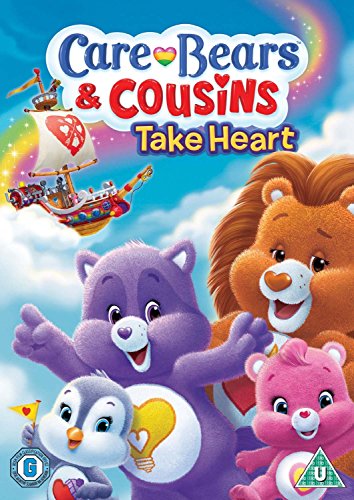 DVD cover featuring Care Bears, a lion, and a ship in the sky.