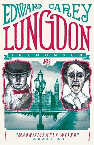 Book cover: “Lungdon” by Edward Carey, featuring illustrated faces and London landmarks.