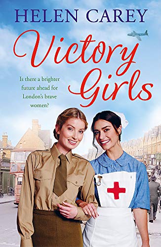 Book cover featuring two smiling women in wartime uniforms, London backdrop.