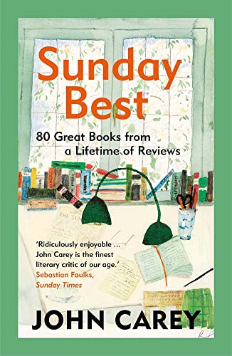 Book cover: “Sunday Best” by John Carey, with painted window scene.