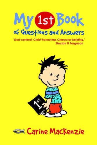 Yellow book cover with cartoon boy holding a small black book.