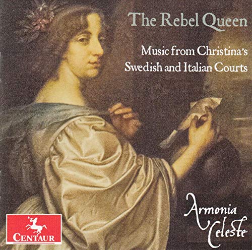 Portrait of Queen Christina of Sweden holding a letter, album cover.