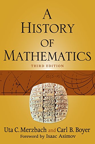 Book cover: “A History of Mathematics,” third edition, with ancient tablet image.