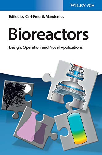 Book cover for "Bioreactors" with puzzle pieces and a bioreactor illustration.