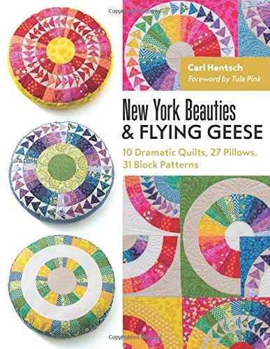 Quilting book cover featuring colorful circular and geometric patchwork designs.
