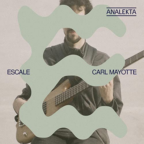 CD cover for Carl Mayotte’s “Escale” featuring a man with a guitar.