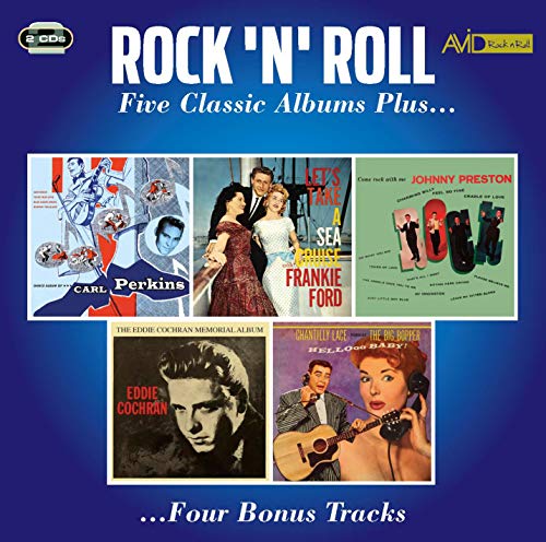 CD cover featuring portraits of 1950s rock and roll musicians.