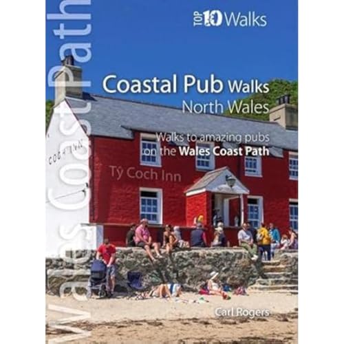 Book cover featuring a red and white coastal pub with people outside.