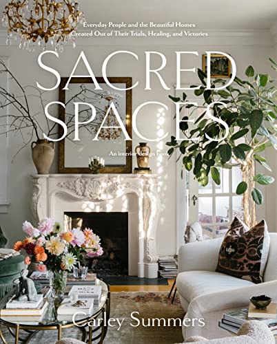 Book cover featuring a bright, decorated living room with a fireplace.