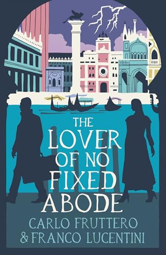 Book cover: silhouetted figures before a colorful Venetian cityscape.