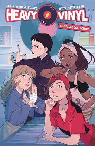 Cover of “Heavy Vinyl Complete Collection” graphic novel with four young women.