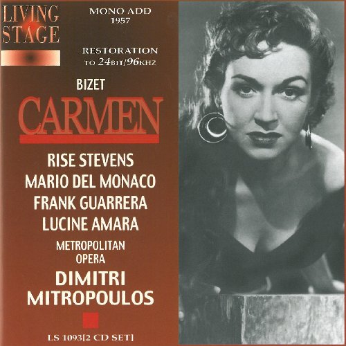 CD cover for Carmen (1957) featuring Rise Stevens in costume.