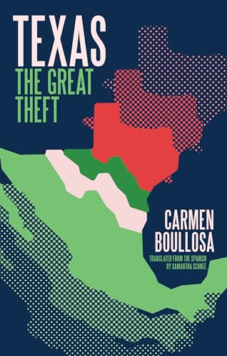 Book cover: “Texas: The Great Theft” with a map of Texas in red and green.
