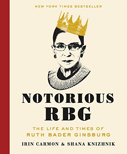 Book cover featuring Ruth Bader Ginsburg with a golden crown illustration.