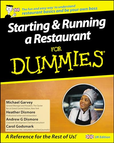 Book cover for Starting and Running a Restaurant For Dummies UK Edition.