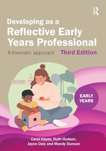 Book cover: woman with child, titled "Developing as a Reflective Early Years Professional".