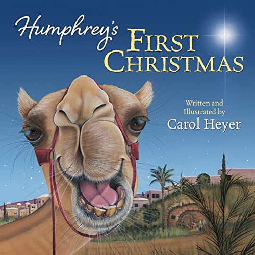 Book cover: smiling camel with a red halter, desert background.
