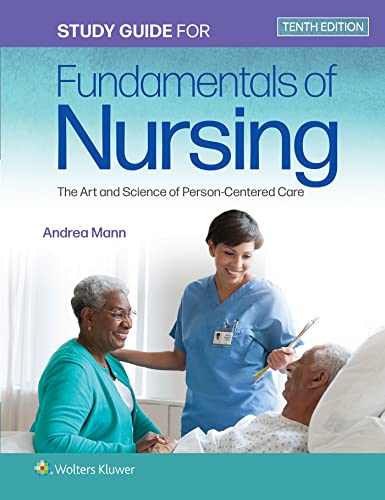 Nursing study guide cover with healthcare workers and patients.