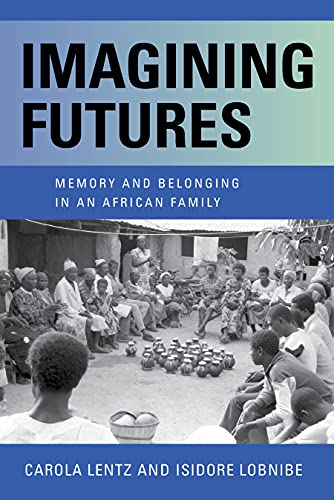 Book cover with vintage photo of a large African family gathering.
