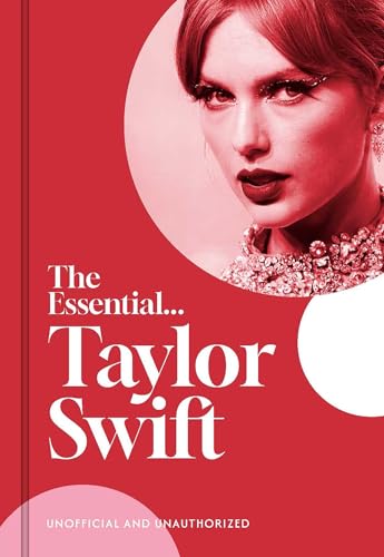 Red book cover featuring Taylor Swift’s portrait and bold white text.