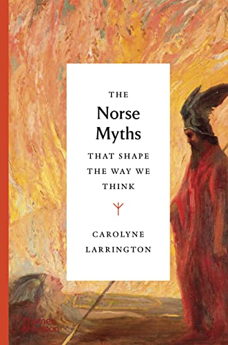 Book cover featuring a painting of a figure in red against a fiery background.