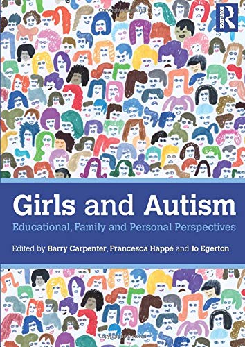 Book cover with a blue center band and colorful illustrations of diverse girls' faces.