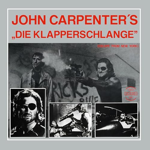 Vinyl album cover for āDie Klapperschlangeā featuring Kurt Russell in film stills.