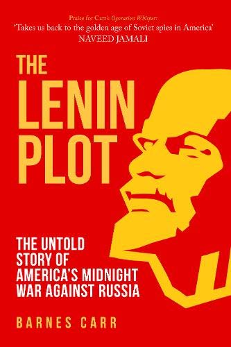 Book cover: red background with a yellow portrait of Lenin and title.