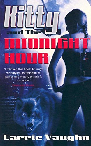 Book cover: woman with wolf, dark background, title “Kitty and The Midnight Hour”.