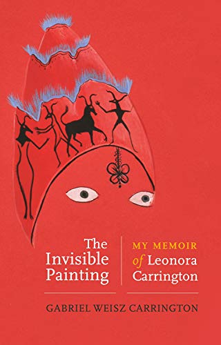 Book cover with red background, eye motif, and silhouetted figures.