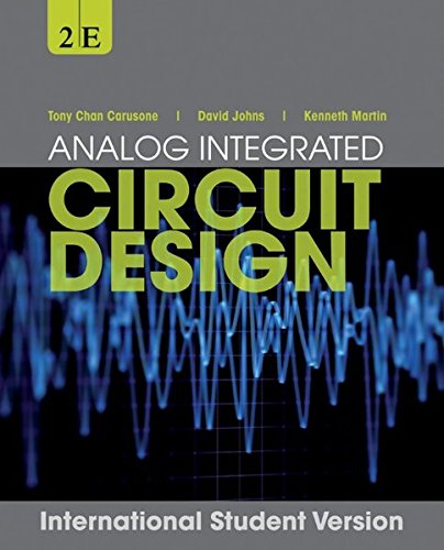 Textbook cover for "Analog Integrated Circuit Design," second edition.