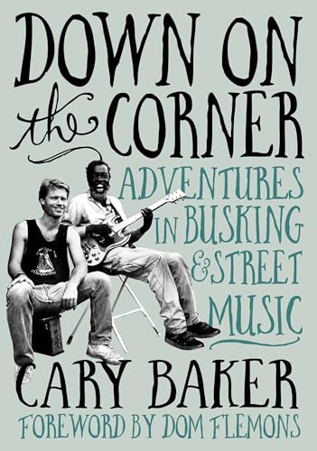 Book cover featuring two musicians with a guitar, titled "Down On The Corner".