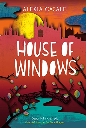 Book cover: "House of Windows" with silhouette figure and papercut illustration.