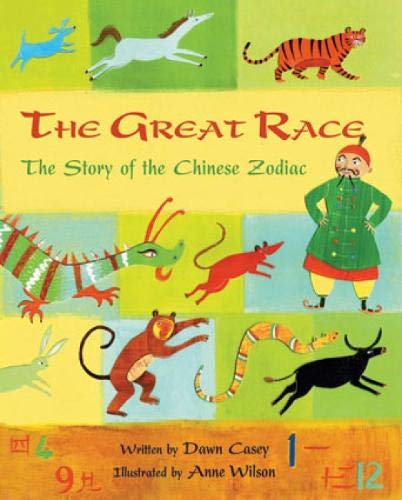 Book cover depicting colorful animals representing the Chinese Zodiac.