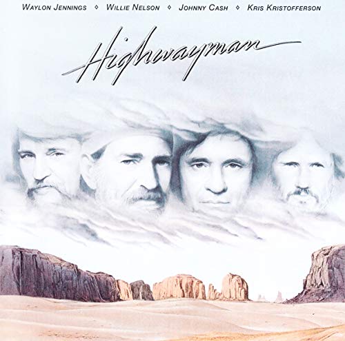 CD cover featuring portraits of four country musicians against a desert landscape.