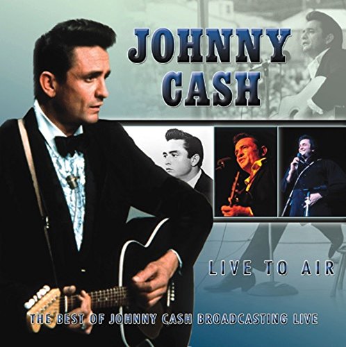 Johnny Cash album cover featuring multiple images of the musician with a guitar.