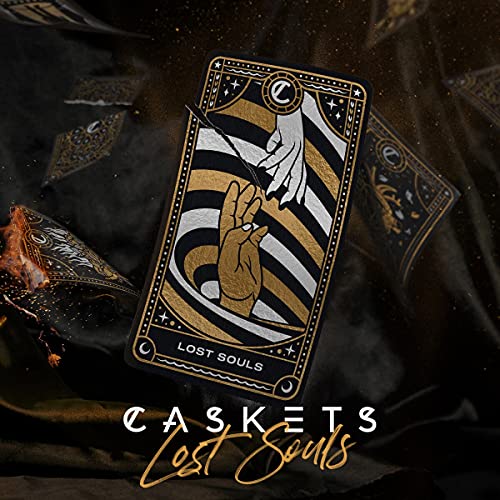 CD cover for Caskets’ “Lost Souls” featuring a tarot card design.