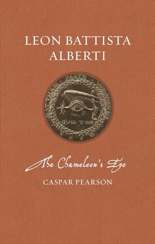 Book cover with portrait medal of Leon Battista Alberti and text.