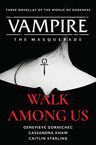 Book cover: “Walk Among Us” with a vampire and an Ankh symbol.
