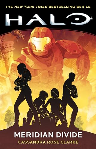 Book cover featuring a large armored soldier behind silhouettes of four people.