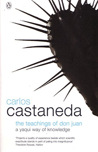 Book cover: "The Teachings of Don Juan" with a cactus image.
