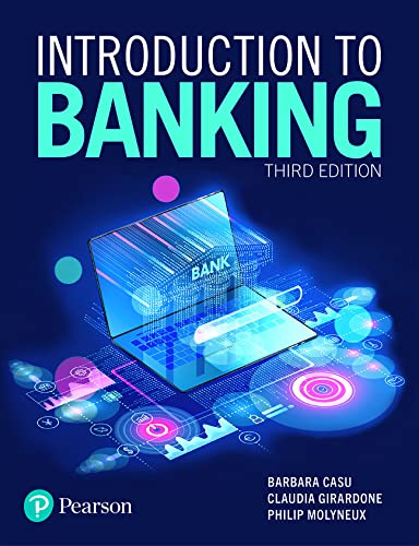 Book cover: "Introduction to Banking" third edition, with laptop illustration.