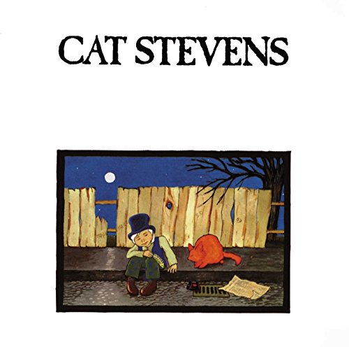 Cat Stevens Teaser and the Firecat album cover featuring a boy and orange cat.