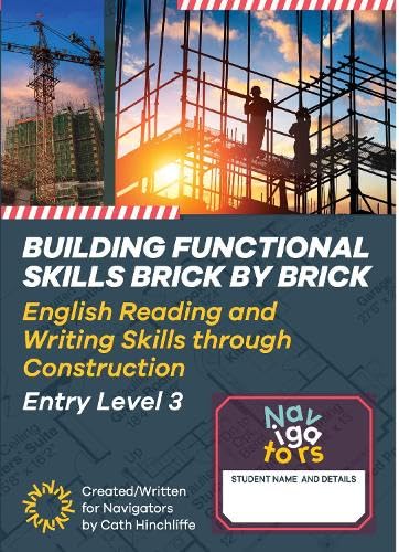 Book cover showing construction workers on scaffolding at sunset with floor plan background.
