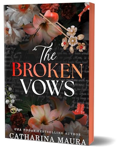 Book cover with flowers, jewelry, and red nail polish details.
