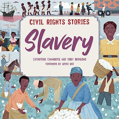 Book cover depicting scenes of slavery and civil rights history.