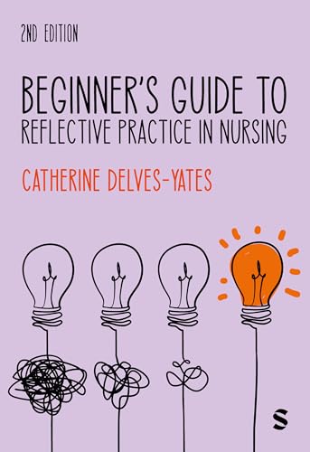 Book cover for Beginner's Guide to Reflective Practice in Nursing with lightbulb illustrations.